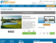 Tablet Screenshot of dealcaddy.golfnow.com