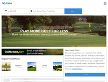 Tablet Screenshot of golfnow.ie